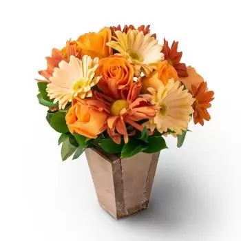 Alambari Blumen Florist- Anordnung von Rosen, Nelken und Gerberas Blumen Lieferung