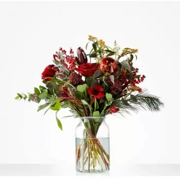 Amsterdam Blumen Florist- Weihnachtsstrauß Bouquet/Blumenschmuck