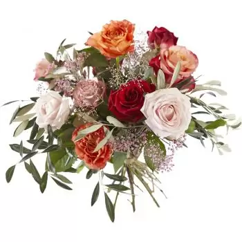 ארנהם-זויד פרחים- זר ורדים אוהבים פרח משלוח