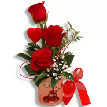 Braga Online Blumenhändler - Liebe Becher Blumenstrauß