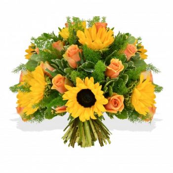 Μπράντφορντ λουλούδια- Ηλιόλουστες μέρες Μπουκέτο/ρύθμιση λουλουδιών