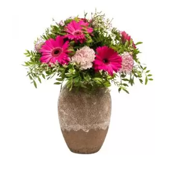 סוטוגרנדה פרחים- בברכה ורודה פרח משלוח