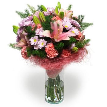 Ameca Toko bunga online - merah muda tercantik Karangan bunga