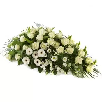 Ρότερνταμ λουλούδια- Κηδεία διάταξη τρίγωνο Μπουκέτο/ρύθμιση λουλουδιών