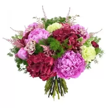 London online Blomsterhandler - Dejlige flerfarvede blomster Buket