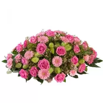fiorista fiori di Utrecht- Disposizione funebre del nodo d'amore Bouquet floreale