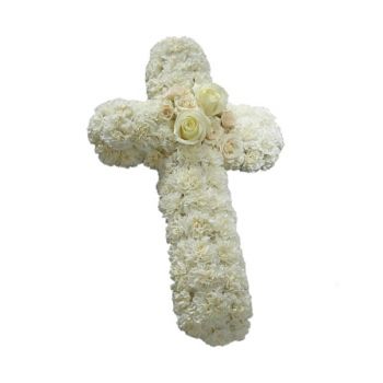 Benalmadena kvety- Biely kríž Kvet Doručenie