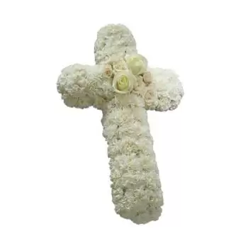 Cordoba bloemen bloemist- Wit kruis Bloem Levering