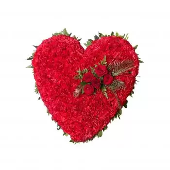 Nerja bloemen bloemist- Rood hart Bloem Levering