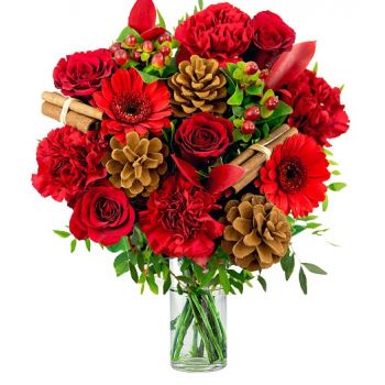 flores de Abbekas- Amoroso natal Bouquet/arranjo de flor