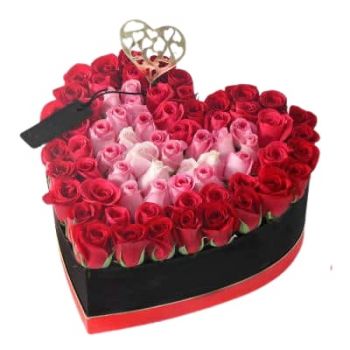 Al Bukayriyah Online kukkakauppias - Rakkauden sydän Kimppu