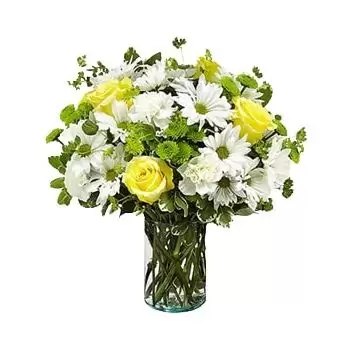 Димов цветя- Смесени цветя във ваза Цвете Доставка