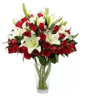 Riyadh Online blomsterbutikk - Roser og liljer Bukett