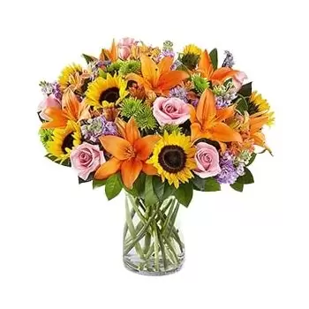 Dammam Blumen Florist- Helle, sonnige Blumen Blumen Lieferung