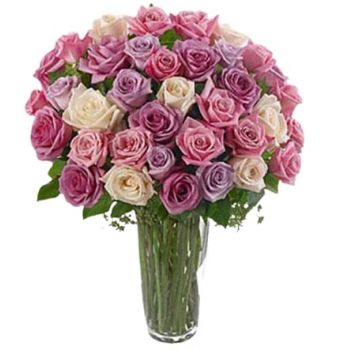 Абкейк цветы- Смешанные розы Цветок Доставка