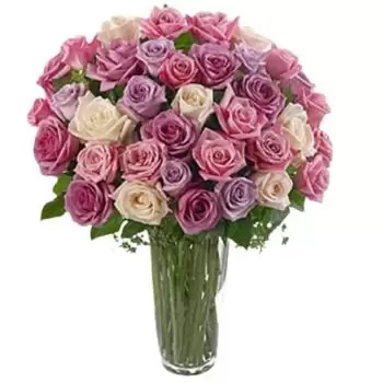 Μεντίνα (Al-Madīnah) λουλούδια- Μικτά τριαντάφυλλα Μπουκέτο/ρύθμιση λουλουδιών
