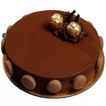 Jeddah Florarie online - Tort cu Ferrero Rocher Buchet
