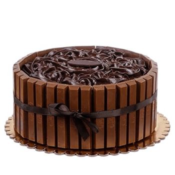 Рияд цветя- Шоколадова торта Kitkat Цвете Доставка