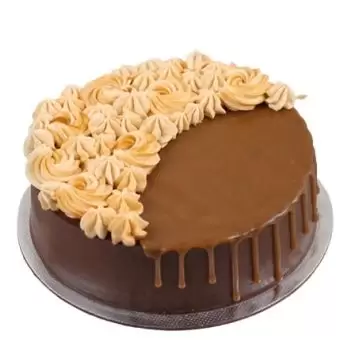 Dammam online Blomsterhandler - Chokolade karamel kage Buket