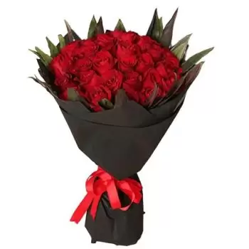 ดอกไม้ เจดดาห์ - กุหลาบแดง 50 ดอก ดอกไม้ จัด ส่ง