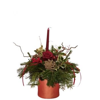 포두제바 온라인 꽃집 - 크리스마스 식물 부케