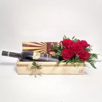 Butel flori- Cutie de Crăciun Floare Livrare