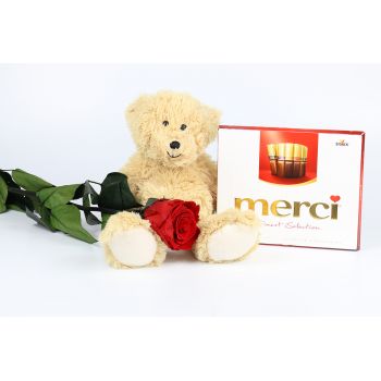 Alhaurín de la Torre Floristeria online - Amor Gourmet Teddybear Ramo de flores