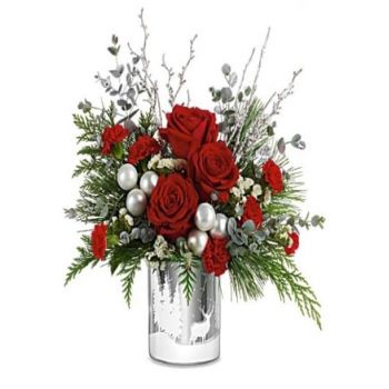 fleuriste fleurs de Borgarnes- Grâce de perle Bouquet/Arrangement floral