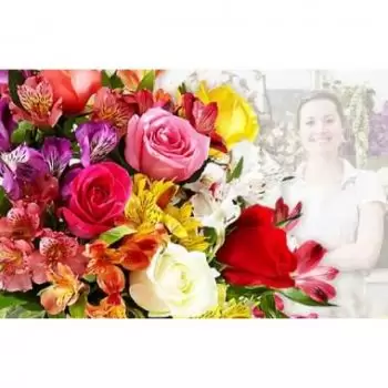 fiorista fiori di Albigny-sur-Saone- Bouquet a sorpresa colorato per fioristi Fiore Consegna