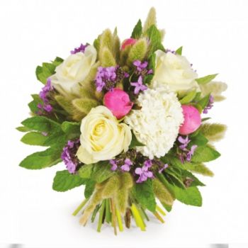 Acheres bunga- Buket bulat Panache Bunga Pengiriman