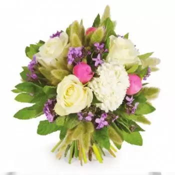Alcay-Alcabehety-Sunharette bunga- Buket bulat Panache Bunga Pengiriman