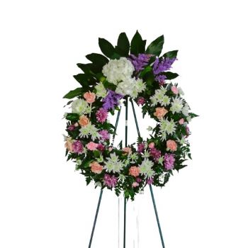 קוראסאו פרחים- טבעת גן זר פרחים/סידור פרחים