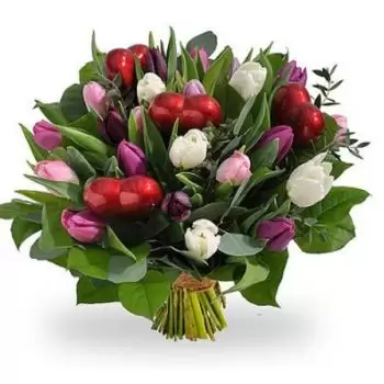 Boncelles blomster- Valentine tulipaner Blomst Levering