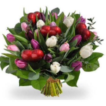 Bruselas Floristeria online - tulipanes de san valentin Ramo de flores