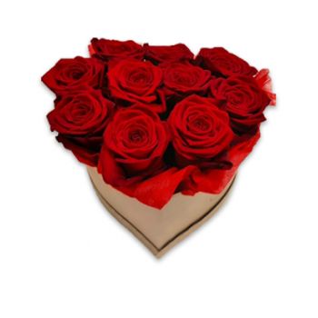 Abee online Blomsterhandler - Passion Hjerte Buket