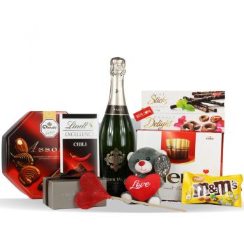 France flowers  -  CAVA VALENTINES Baskets Delivery