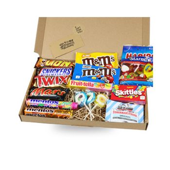 Brüsszel online virágüzlet - Candy Mailbox Csokor