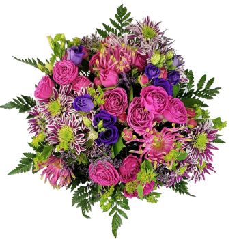 بائع زهور فانجين- الوردي زيبرا زهرة التسليم