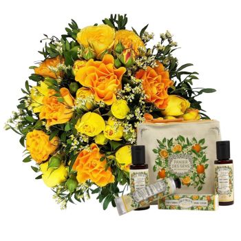 fleuriste fleurs de Vaduz- ambre Bouquet/Arrangement floral