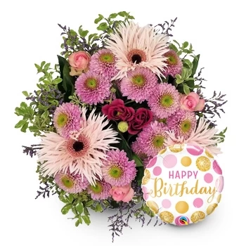 Buchegg kukat- Hyvää syntymäpäivää Kukka Toimitus