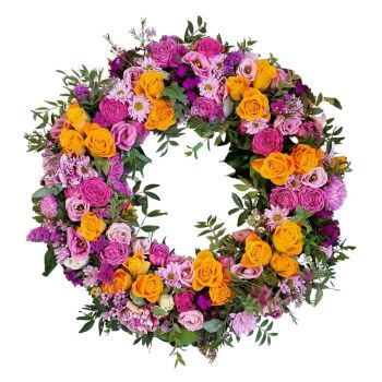 Adliswil Online kukkakauppias - Oranssi osanotto Kimppu