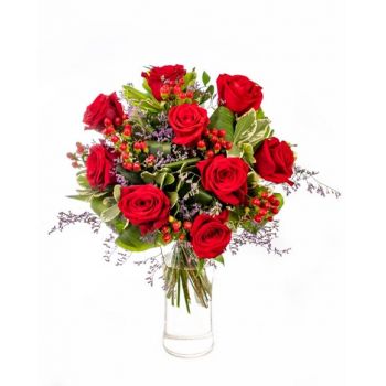 Barlad blomster- Rose Lush Blomst buket/Arrangement