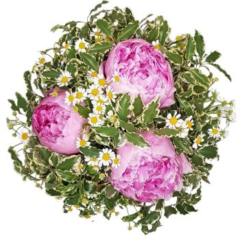 Bachenbülach Floristeria online - viento rosa Ramo de flores