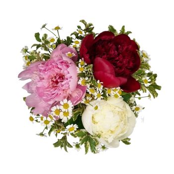Benglen online Blomsterhandler - Silke kronblade Buket
