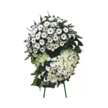 Ashtarak online Florist - Wreath Mixed White  Bouquet