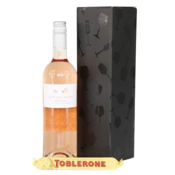 Turin Fleuriste en ligne - Coffret Vin Rosé Bouquet