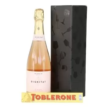 Lithuania flowers  -  Rosé Cava Giftset  Delivery