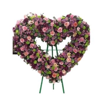 Yerevan Blumen Florist- Herzkranz Blumen Lieferung