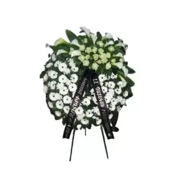 Yerevan online Florist - White Wreath Bouquet