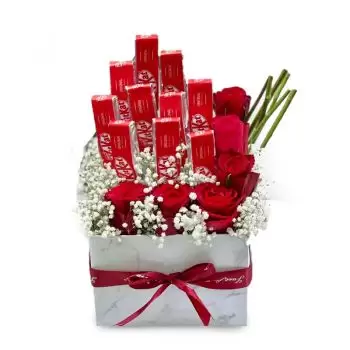 fiorista fiori di Dammam- Gli amanti del kit Kat Bouquet floreale